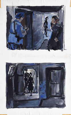 Трошин Николай Степанович. Лот из 11 листов с эскизами сценографии